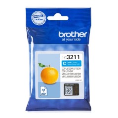 Brother LC 3211C Cyan Ink Cartridge - Print 200 Pages of Vibrant Color Quality!